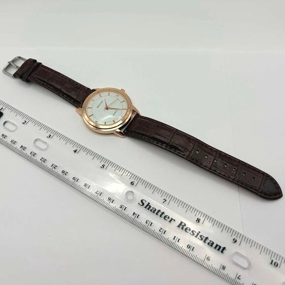 Rose Gold & Brown Mreurio Men’s Watch - Picture 4 of 5